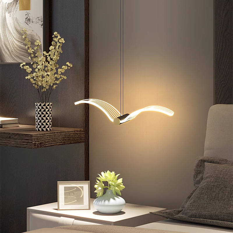 Artistic creative LED seagull front desk bar lamp 10