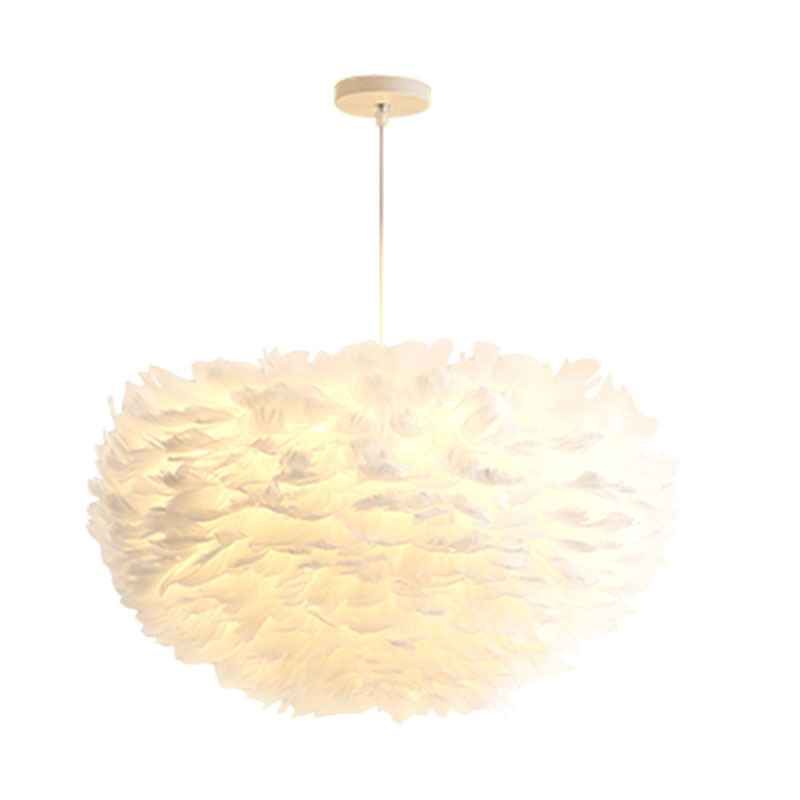 Girl princess room lamp feather lamp 7 02