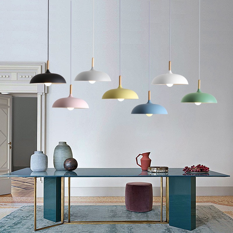 Modern simple creative iron hanging lamps 4 02
