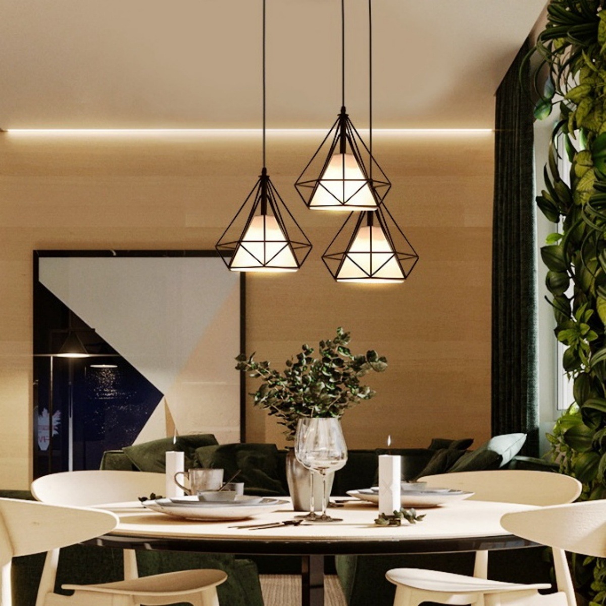 Modern simple single head pendant lamp 2