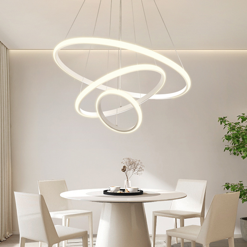 Restaurant home circular minimalist LED lamp 9