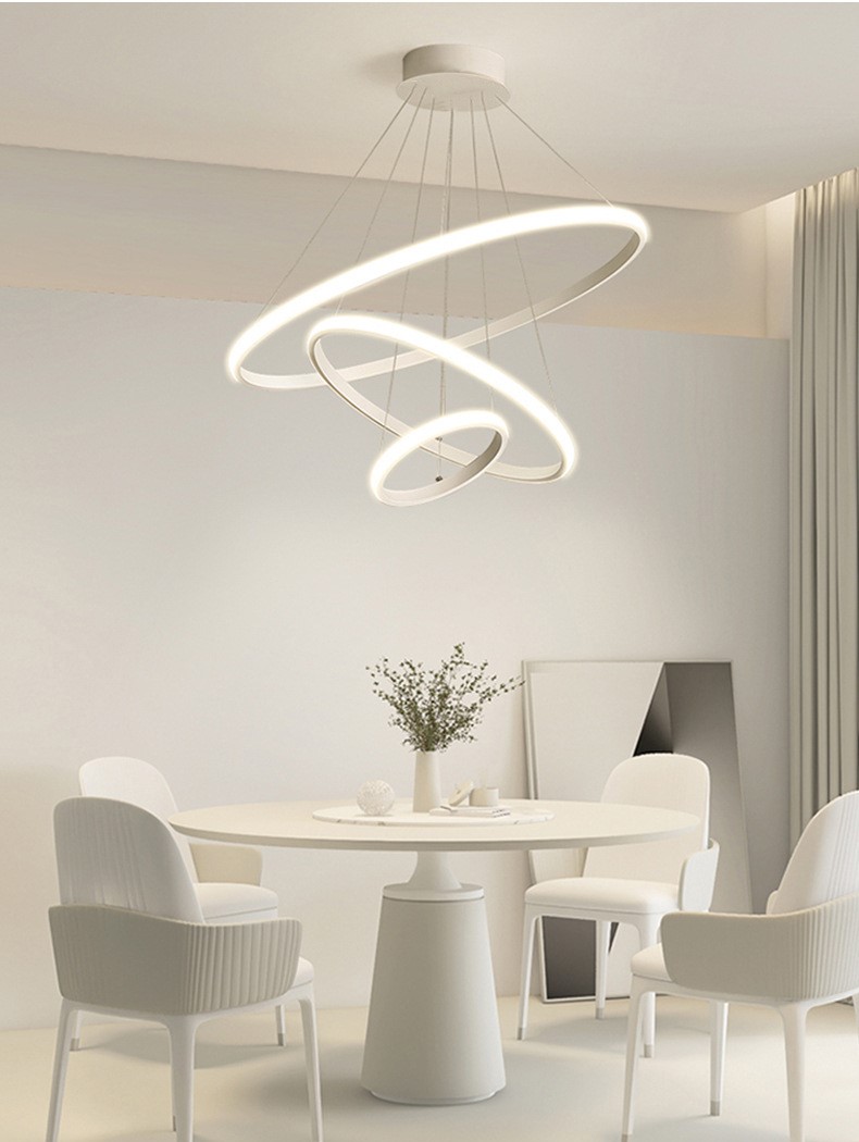Restaurant home circular minimalist LED lamp 9