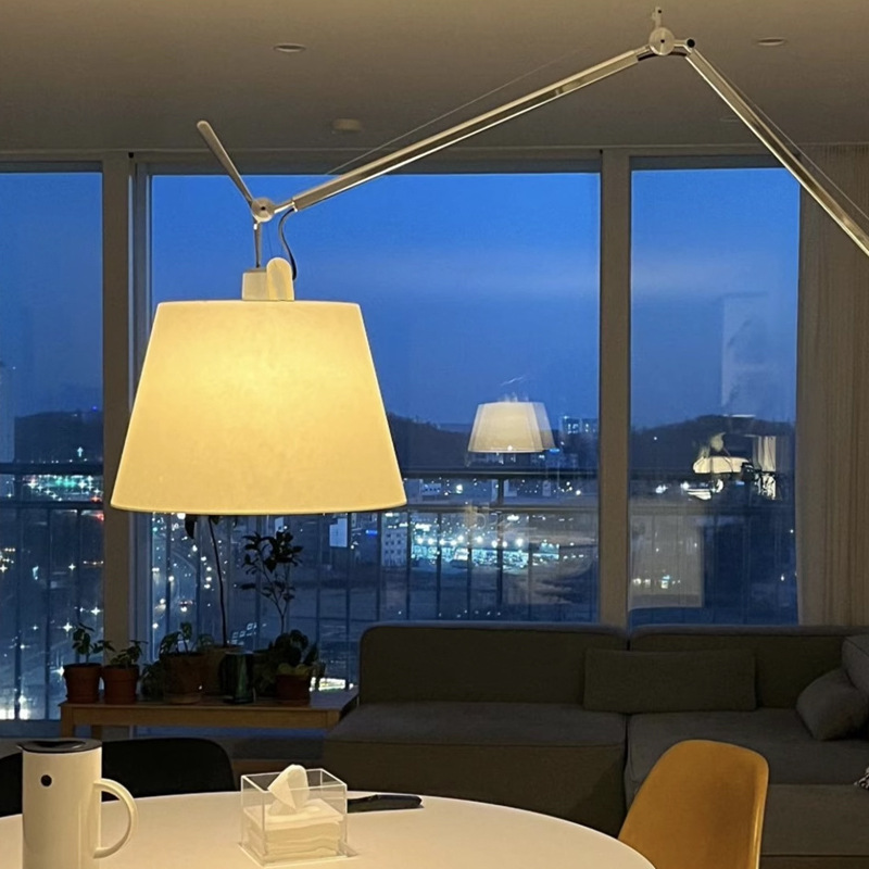 Adjustable swing arm second-hand floor lamp 19 02