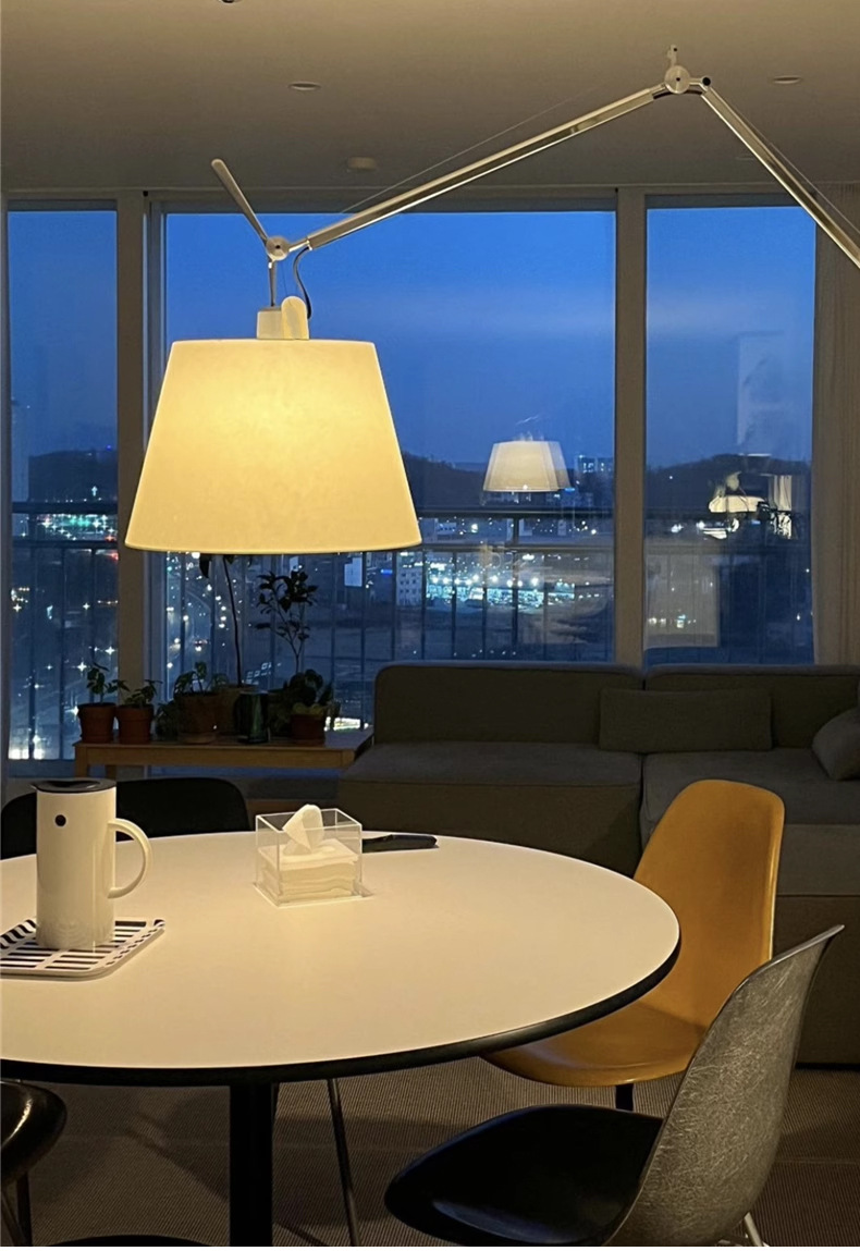 Adjustable swing arm second-hand floor lamp 19