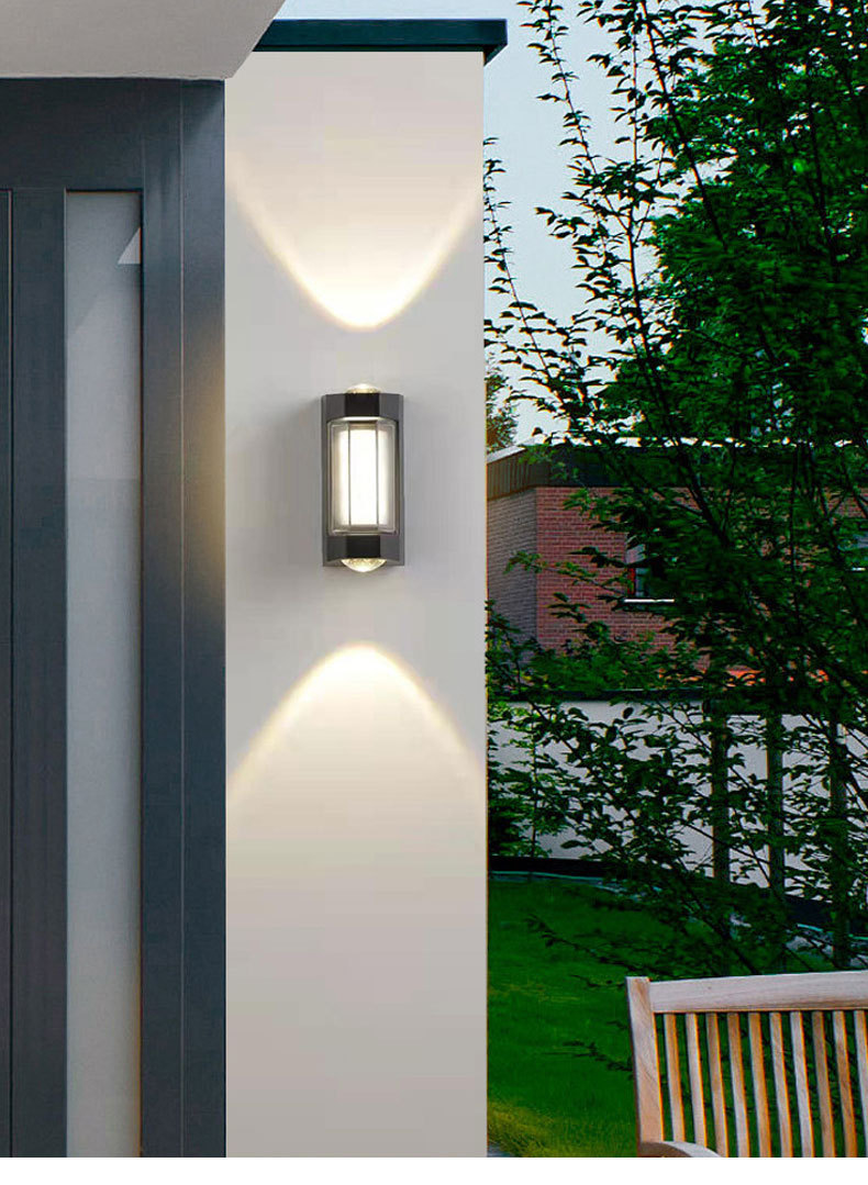 Outdoor courtyard garden fence wall light 39