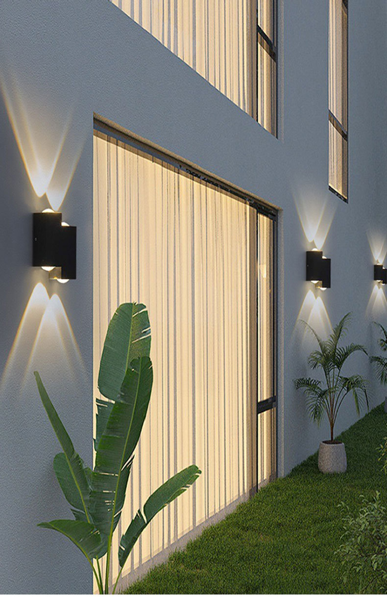 Outdoor courtyard garden fence wall light 39