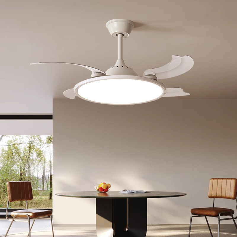 Ultra-thin invisible ceiling fan integrated light 49 01
