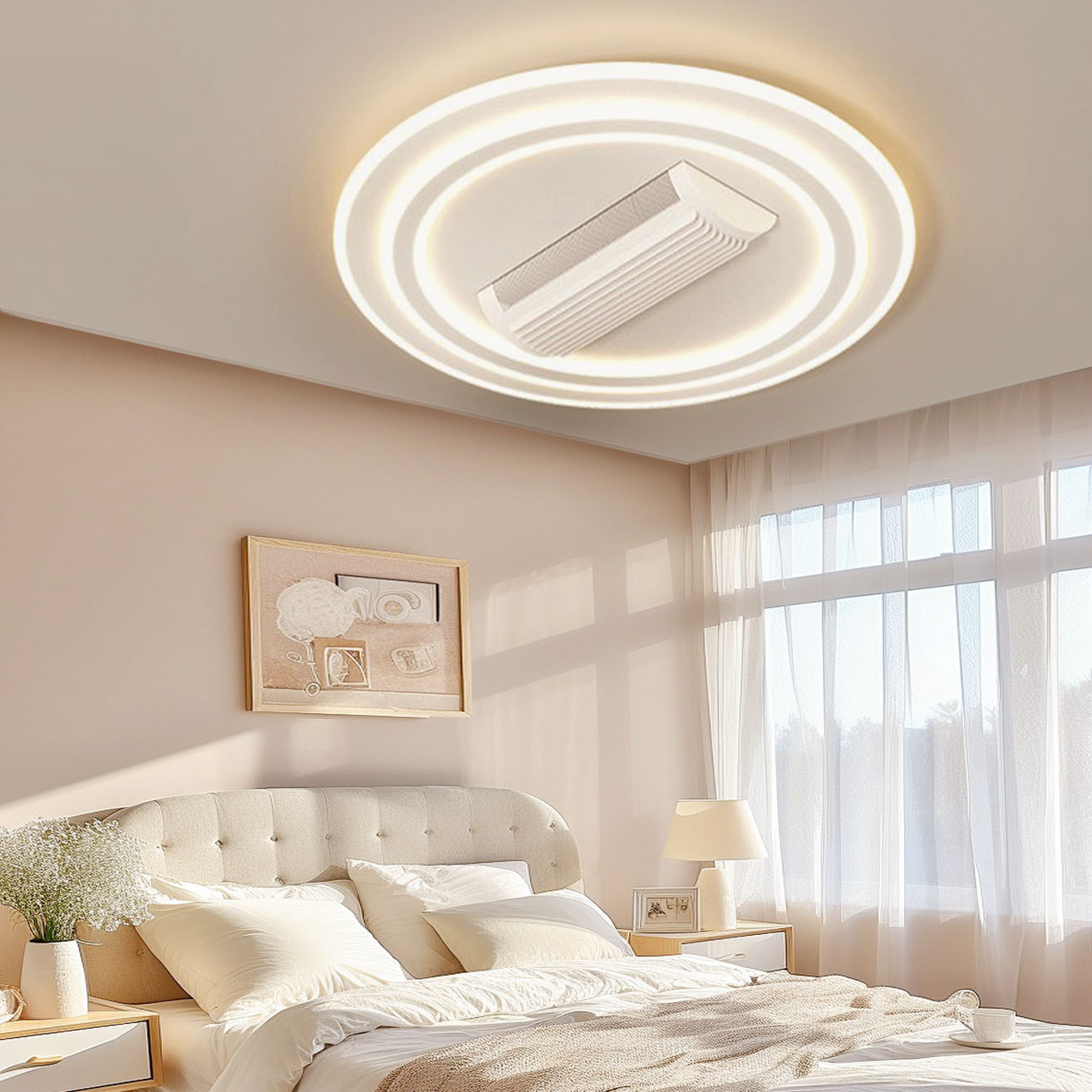 Bladeless fan light intelligent invisible eye protection 58