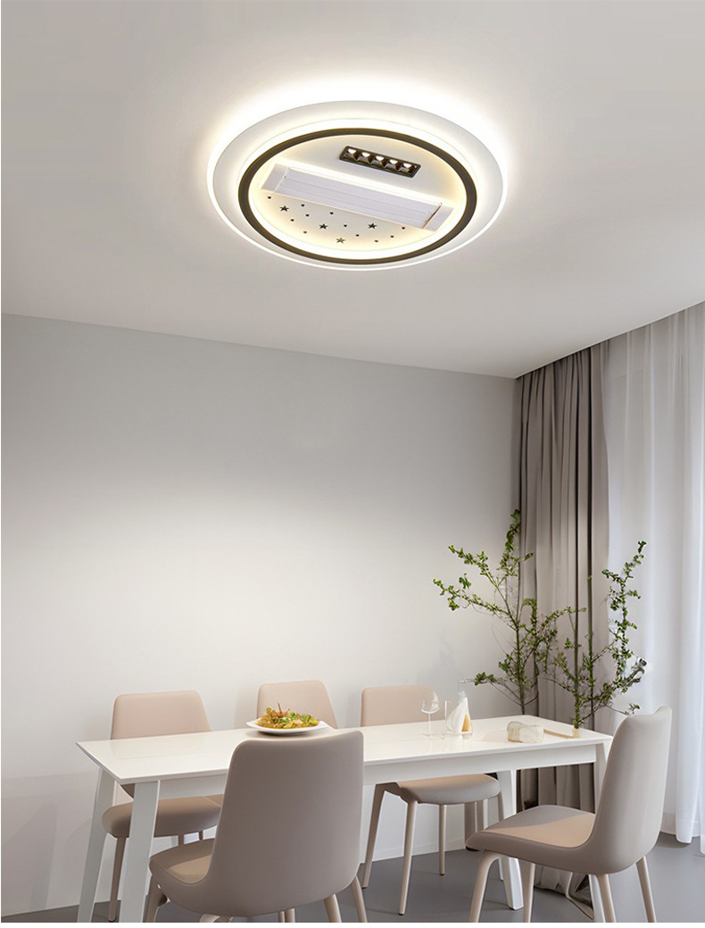 Bladeless fan light starry sky with auxiliary light 59
